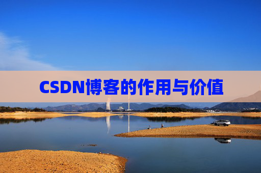 CSDN博客的作用与价值